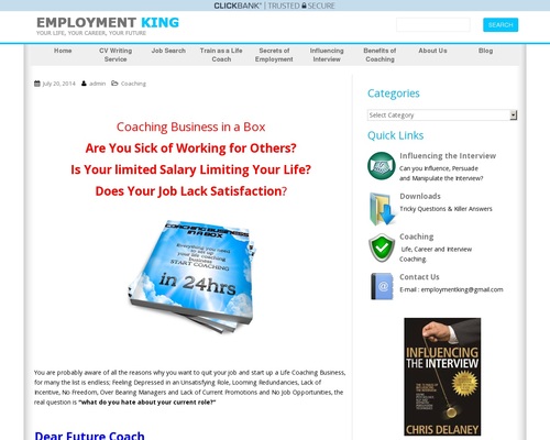 Get Paid To Be A Life Coach – Teaching Enterprise in a Field – Job Interview Recommendation