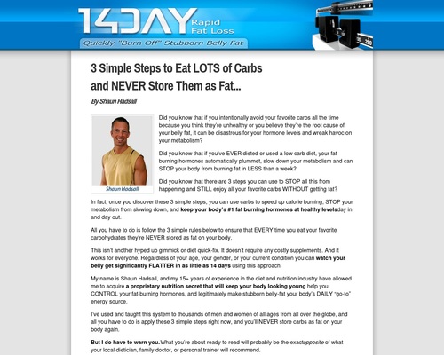 3 Easy Steps to Eat LOTS of Carbs and NEVER Retailer Them as Fats…