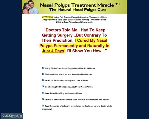 Nasal Polyps Remedy Miracle™ – The Pure Nasal Polyps Remedy