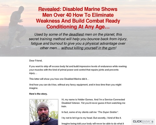 Revealed: Disabled Marine Exhibits Males Over 40 How To Eradicate Weak spot And Construct Fight Prepared Conditioning At Any Age…