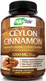 NutriFlair Ceylon Cinnamon (Made with Natural Ceylon Cinnamon) 1200mg per Serving, 120 Capsules – Joint Assist, Anti-inflammatory & Antioxidant – True Sri Lanka Cinnamon